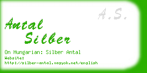antal silber business card